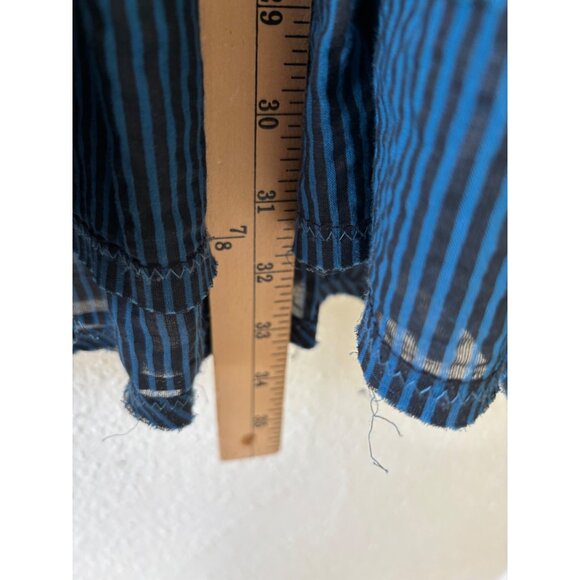 Free People Boho Tunic Dress Balloon Sleeves Embroidered Details Babydoll Fit - Picture 9 of 13